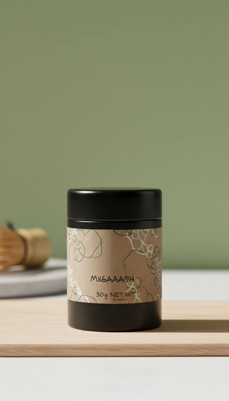 Ceremonial Matcha Washi Taupe Label